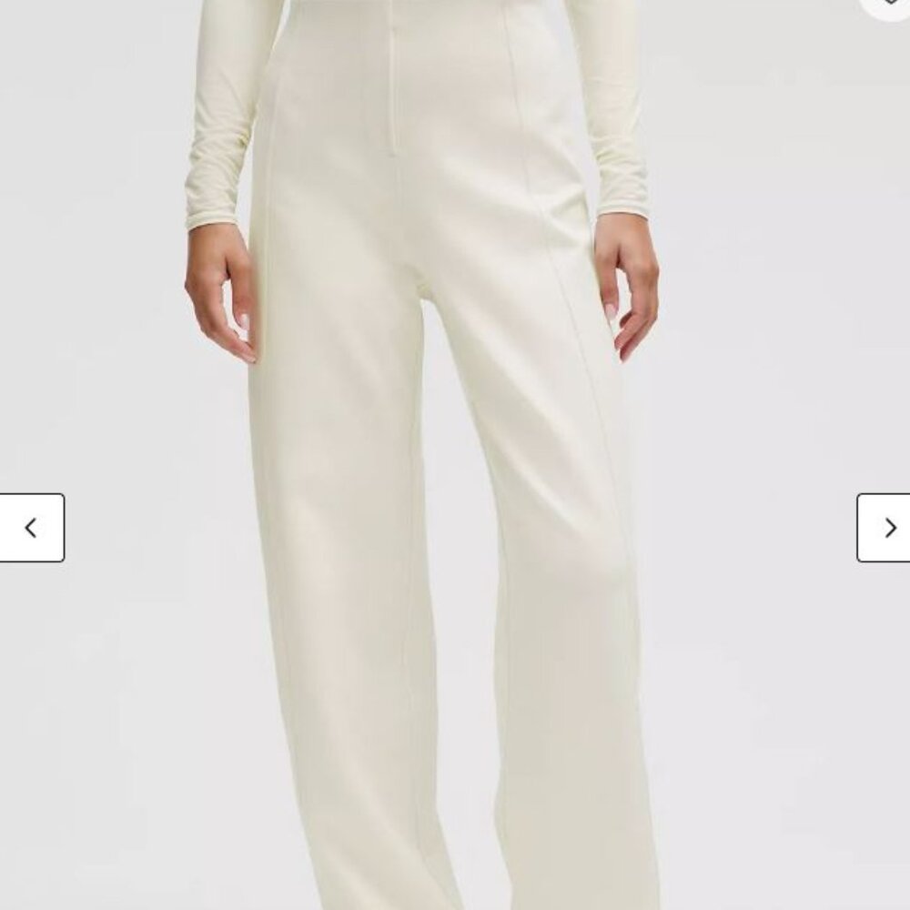 Stretch Knit Straight-Leg Pull-On Pant